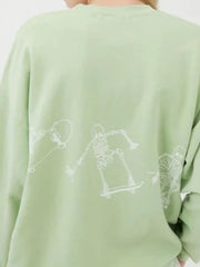 Skeleton Graphic Oversized Sweatshirt — view 11