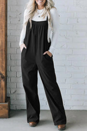 Square Neck Wide Strap Overalls — view 6