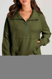 Half Zip Long Sleeve Sweatshirt — view 5