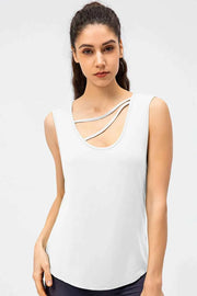 Cutout Reversible Active Tank: Versatile Comfort for Every Workout — view 7
