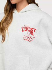 Drop Shoulder Graphic Hoodie with Kangaroo Pocket — view 4