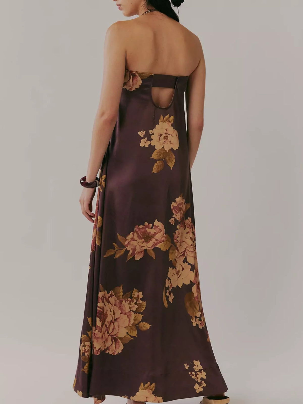 Floral Print Sleeveless Maxi Dress — view 19