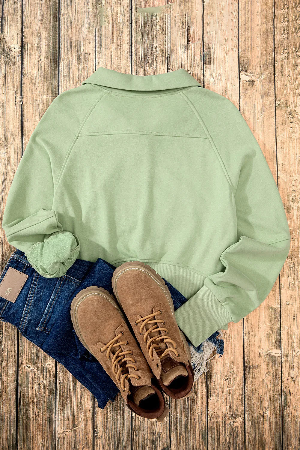 Half Zip Long Sleeve Sweatshirt — view 20