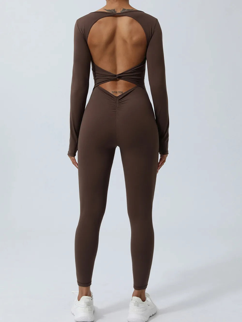 Twisted Backless Long Sleeve Jumpsuit — view 7