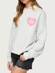Drop Shoulder Graphic Hoodie with Kangaroo Pocket — view 9