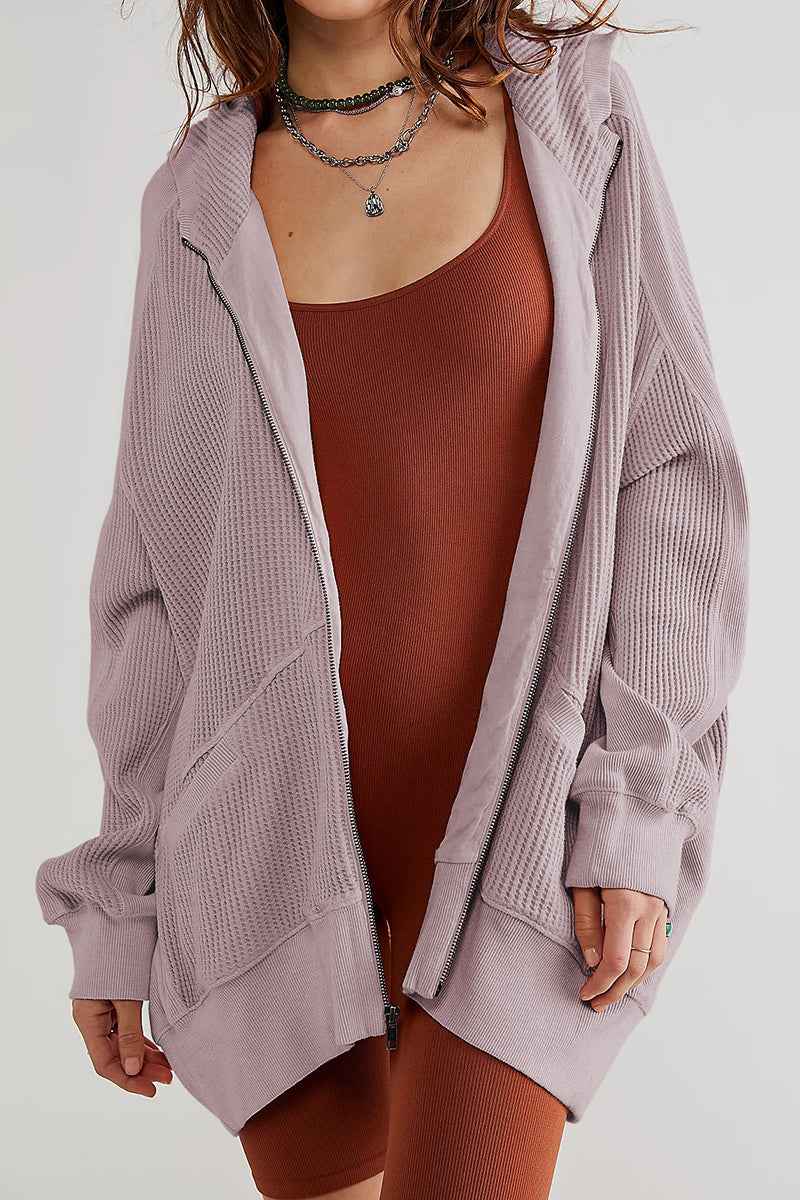 Zip-Up Long Sleeve Jacket for Stylish Comfort — view 3