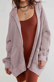 Zip-Up Long Sleeve Jacket for Stylish Comfort — view 3