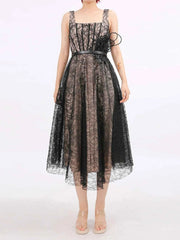 Lace Square Neck Midi Dress — view 5