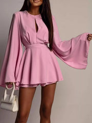 Flare Sleeve Mini Dress — view 7