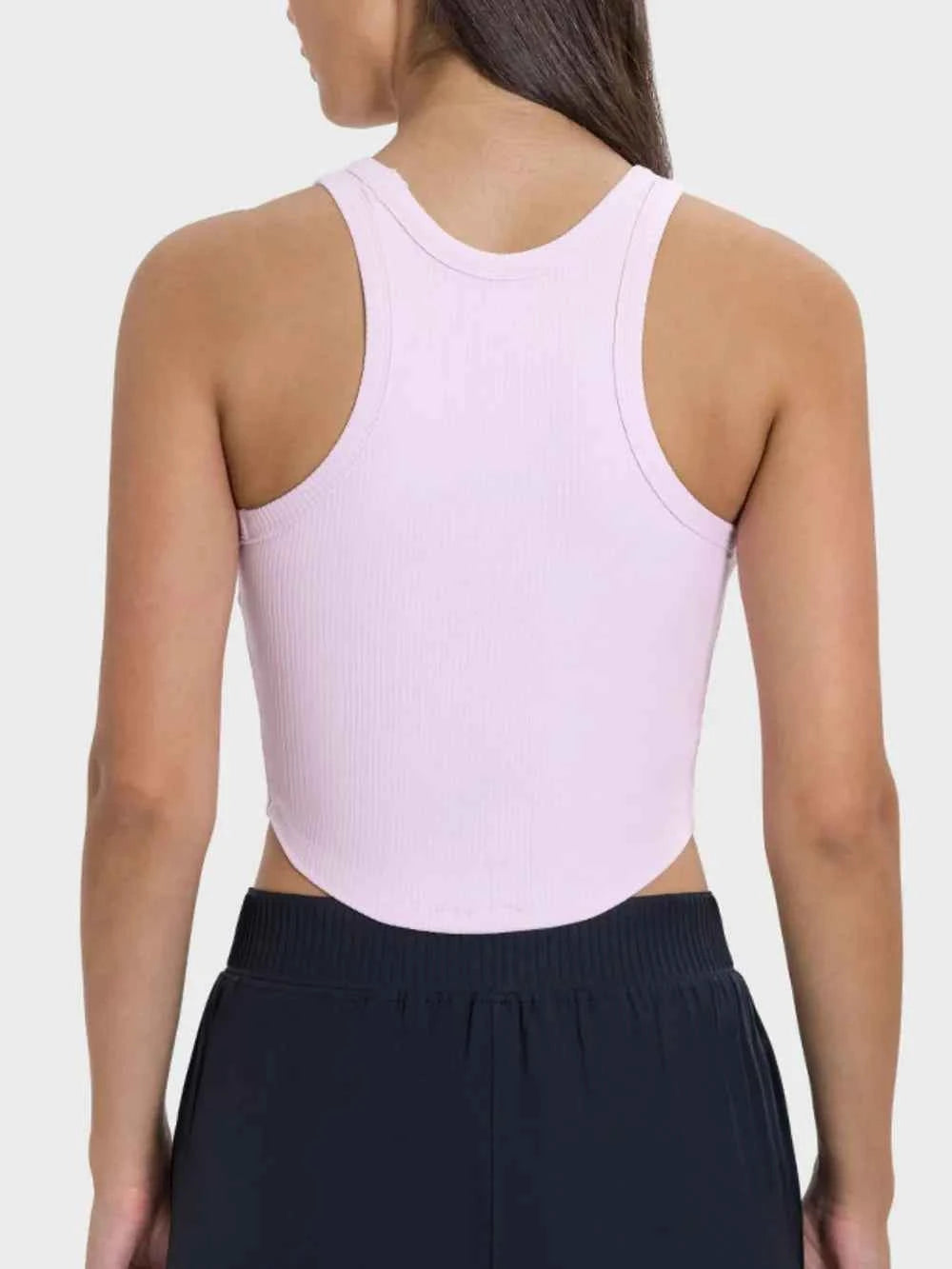 Round Neck Racerback Active Tank: Elevate Your Workout — view 9