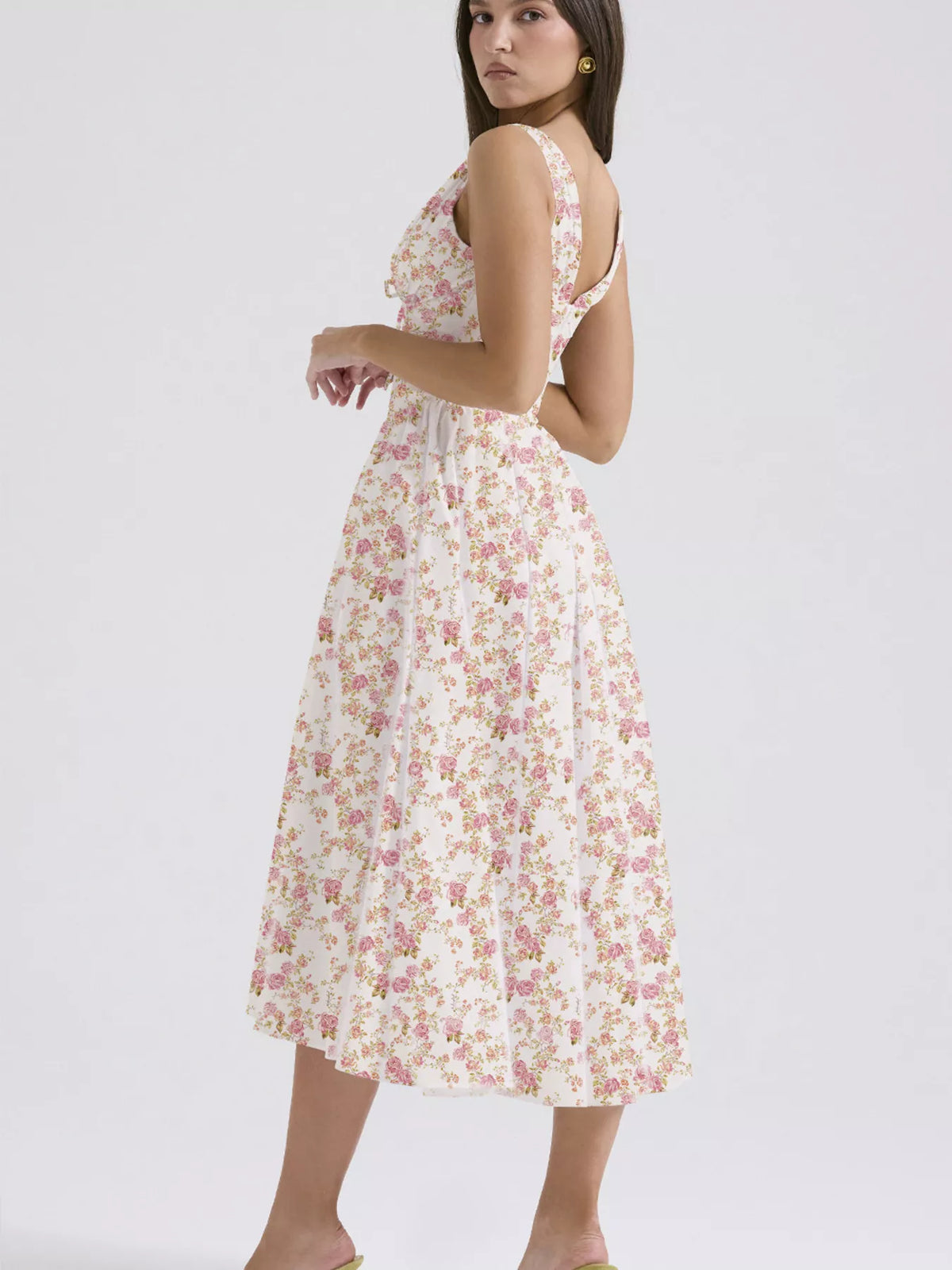 V-Neck Sleeveless Midi Dress — view 9
