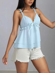 Lace Detail Layered Cami — view 3