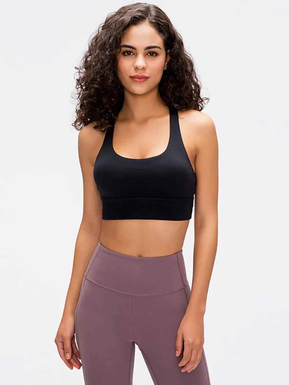 Millennia Crisscross Scoop Neck Active Tank — view 31