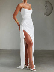 Slit Crisscross Back Maxi Cami Dress — view 13