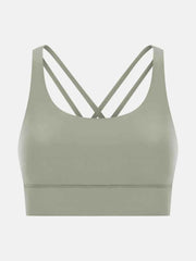 Millennia Crisscross Scoop Neck Active Tank — view 18