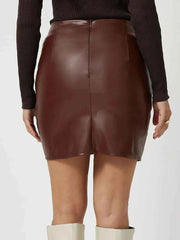 Ruched Asymmetrical Hem Skirt — view 2