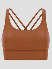 Millennia Crisscross Scoop Neck Active Tank — view 3