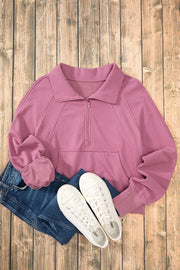 Half Zip Long Sleeve Sweatshirt — view 23