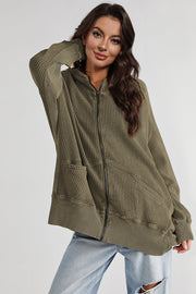 Zip-Up Long Sleeve Jacket for Stylish Comfort — view 13