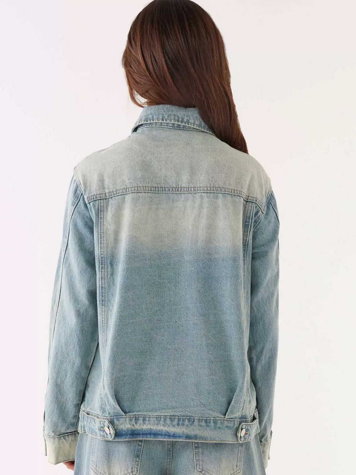 Button Up Denim Jacket and Jeans Set - Effortless Style — view 12