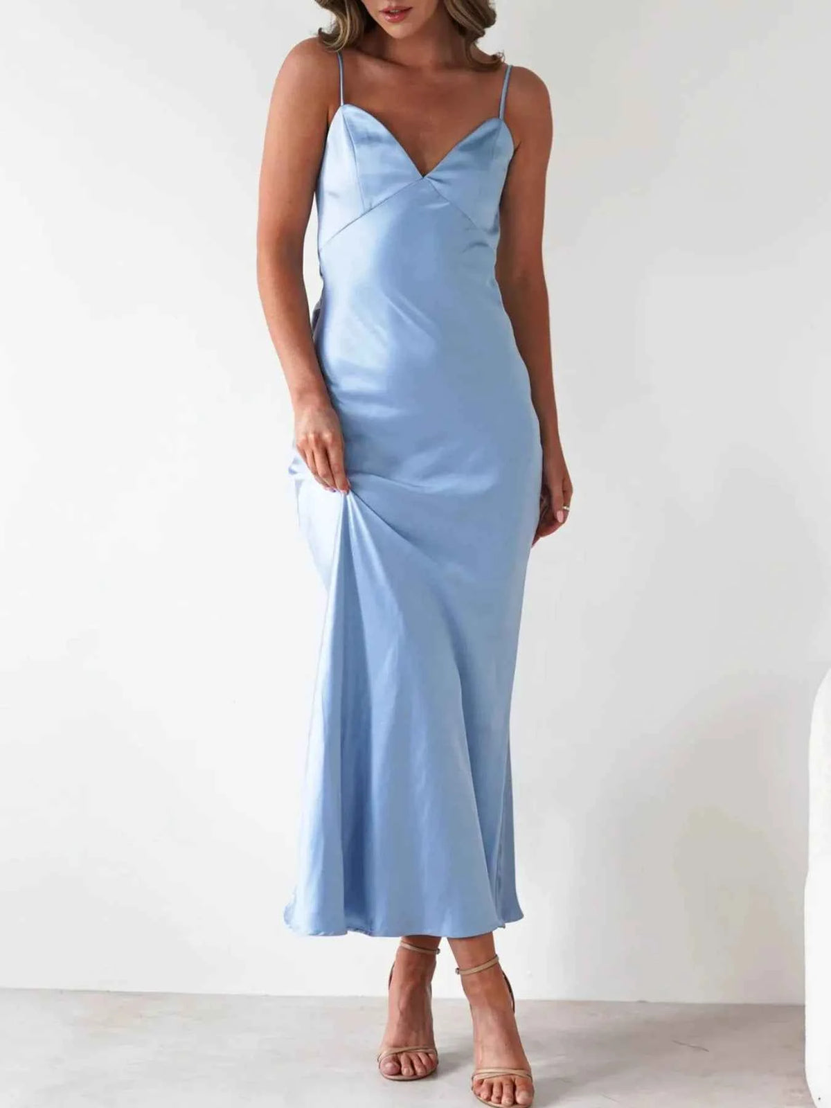 Satin Backless Cami Dress — view 4