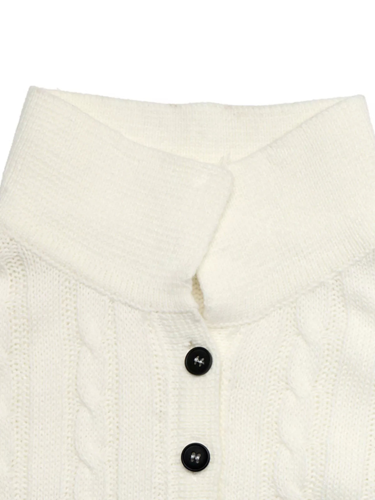 Cable Knit Long Sleeve Sweater — view 7
