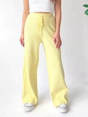 Ribbed Wide Leg Sweater Pants — view 15