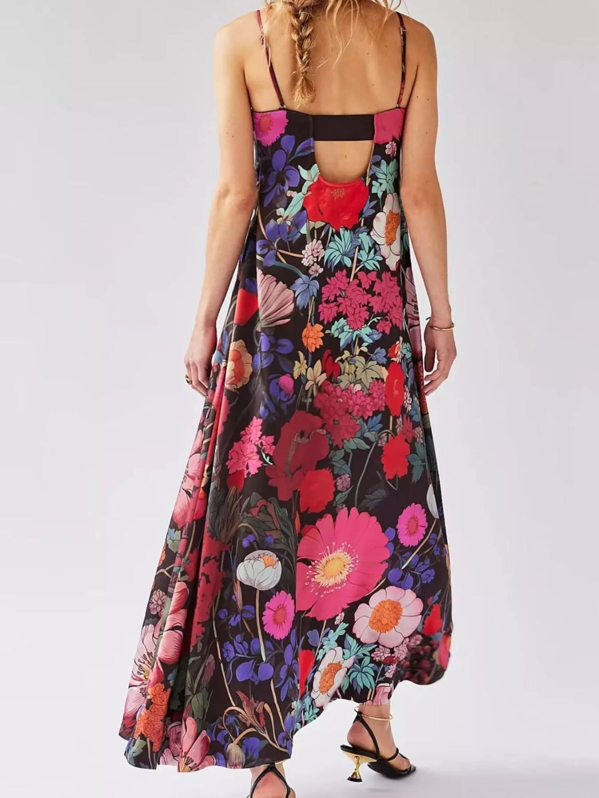 Floral Print Sleeveless Maxi Dress — view 6