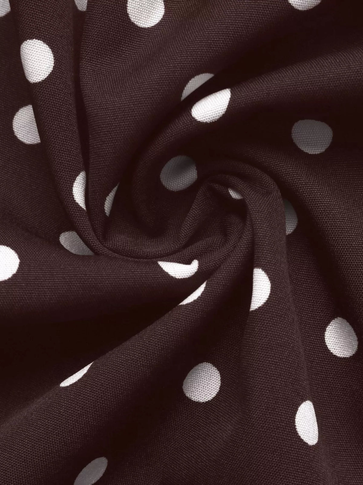 Polka Dot Long Sleeve Shirt Dress — view 14