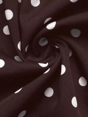 Polka Dot Long Sleeve Shirt Dress — view 14
