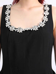Flower Scoop Neck Sleeveless Dress — view 2