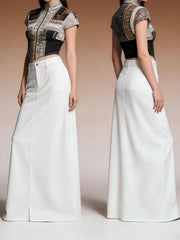 Raw Hem Maxi Denim Skirt - Effortless Style & Comfort — view 10