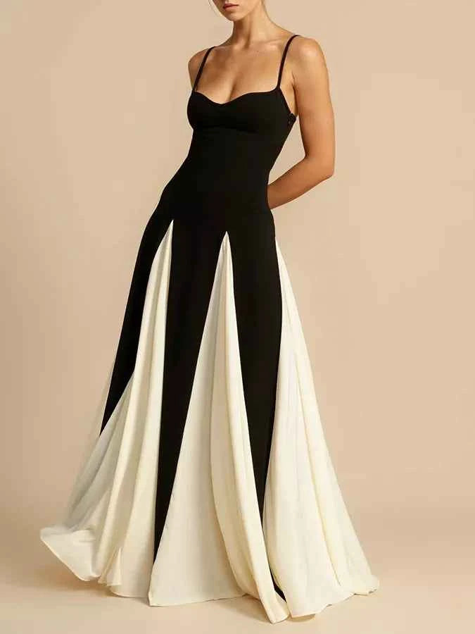 Two-Tone Flowing Maxi Dress — view 1