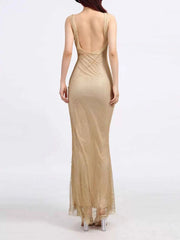 Backless Scoop Neck Maxi Dress — view 3