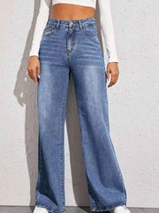 High-Waisted Wide Leg Jeans - Effortless Style & Comfort — view 1