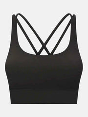 Millennia Crisscross Scoop Neck Active Tank — view 33