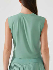 Round Neck Cropped Active Tank - Comfort Meets Style — view 10