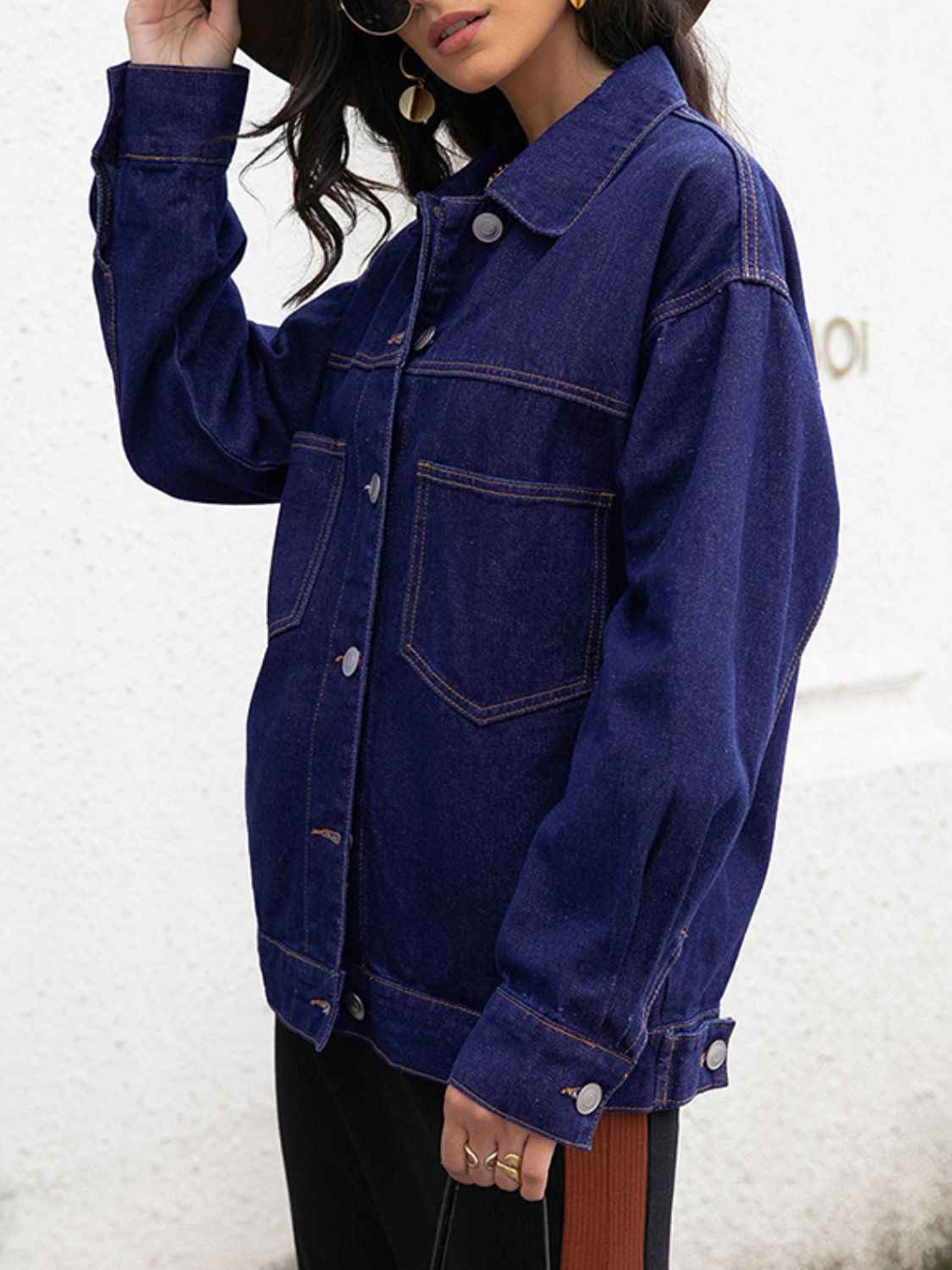 Buttoned Denim Jacket - Your Ultimate Stylish Companion — view 3