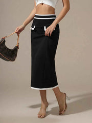 Contrast Trim Skirt — view 3