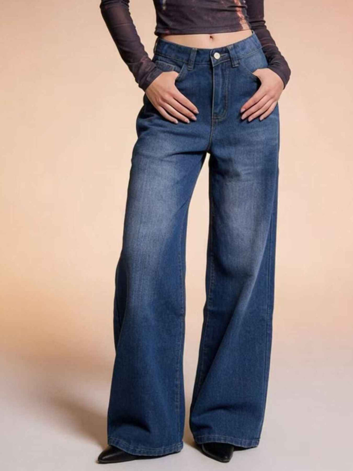 High-Waisted Wide Leg Jeans for Effortless Style — view 1