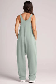 Lovelet V-Neck Wide Strap Overalls — view 9