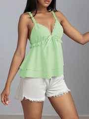 Lace Detail Layered Cami — view 10