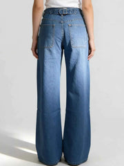 Wide Leg Washed Jeans - Effortless Style and Comfort — view 4