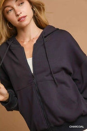 Zip-Up Fleece Hooded Jacket - Cozy and Stylish Comfort — view 4