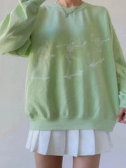 Skeleton Graphic Oversized Sweatshirt — view 10