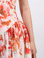 Floral Print Sleeveless A-Line Mini Dress — view 8