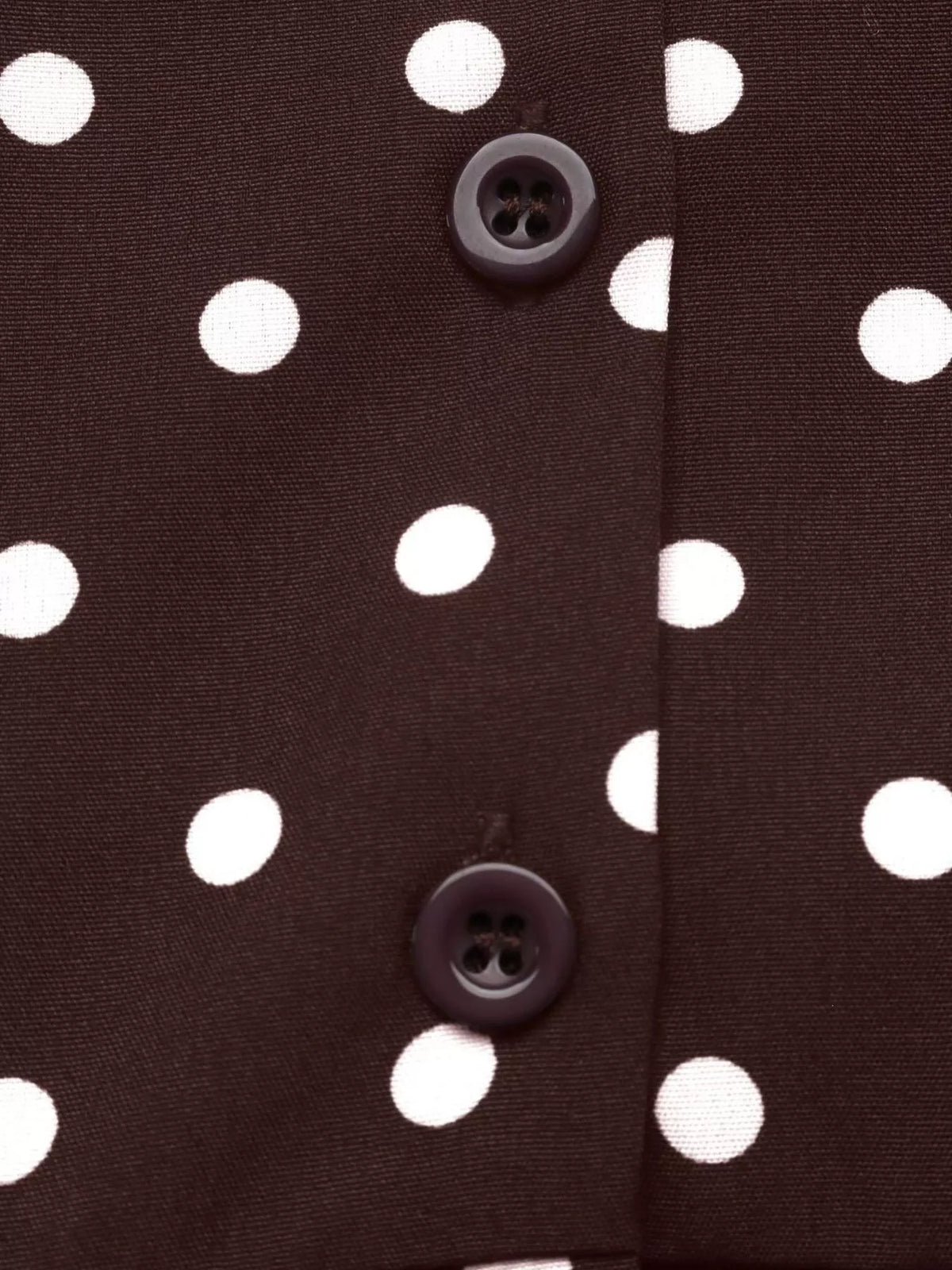 Polka Dot Long Sleeve Shirt Dress — view 10