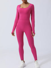 Twisted Backless Long Sleeve Jumpsuit — view 13