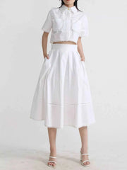 Chic Short Sleeve Set: Effortless Elegance for Every Occasion — view 4