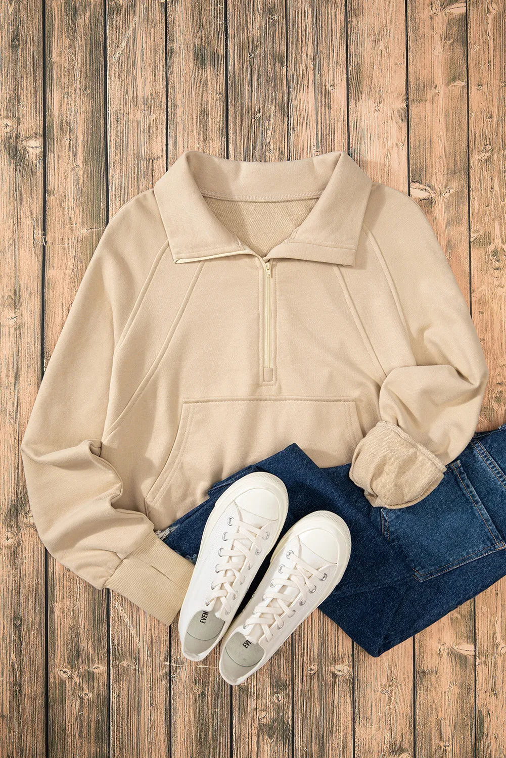 Half Zip Long Sleeve Sweatshirt — view 31